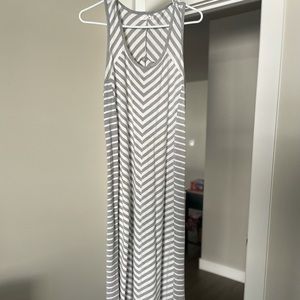 Maurices gray maxi dress